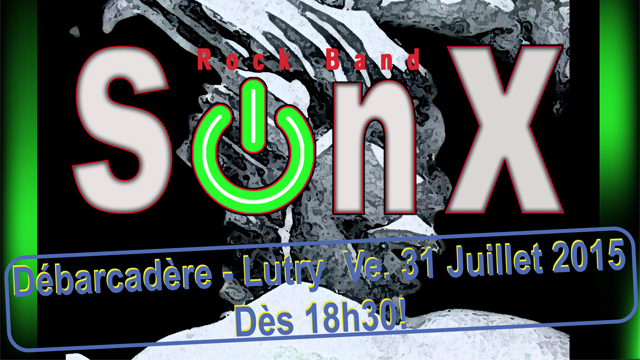 SonX Rock Band - Concert Fête du Sauvetage - Lutry le 31 juillet 2015